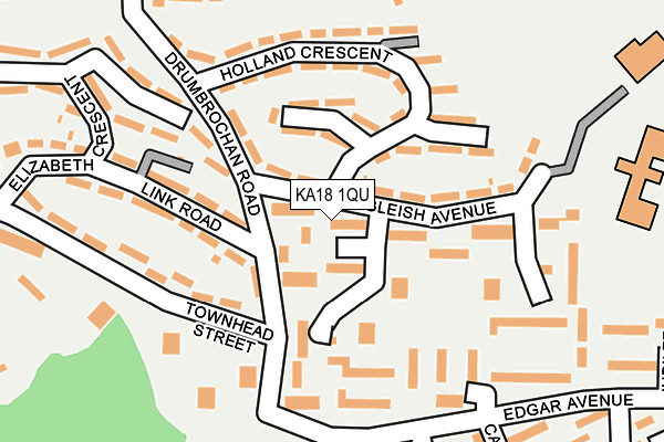 KA18 1QU map - OS OpenMap – Local (Ordnance Survey)
