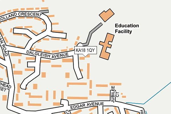 KA18 1QY map - OS OpenMap – Local (Ordnance Survey)