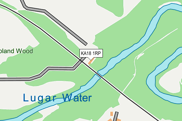 KA18 1RP map - OS OpenMap – Local (Ordnance Survey)