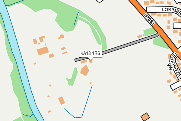 KA18 1RS map - OS OpenMap – Local (Ordnance Survey)