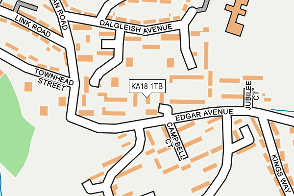 KA18 1TB map - OS OpenMap – Local (Ordnance Survey)