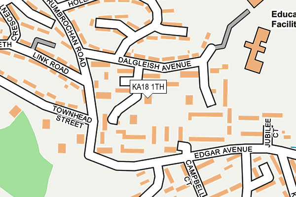 KA18 1TH map - OS OpenMap – Local (Ordnance Survey)
