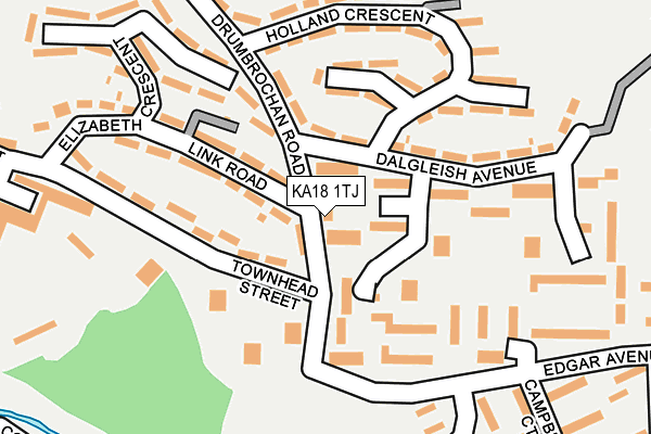 KA18 1TJ map - OS OpenMap – Local (Ordnance Survey)
