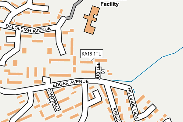 KA18 1TL map - OS OpenMap – Local (Ordnance Survey)