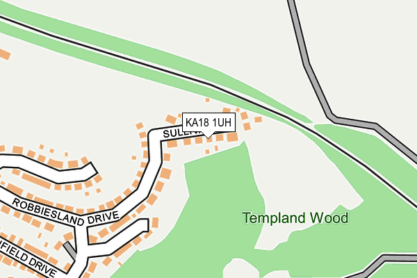 KA18 1UH map - OS OpenMap – Local (Ordnance Survey)