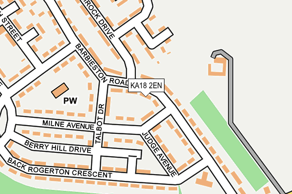 KA18 2EN map - OS OpenMap – Local (Ordnance Survey)