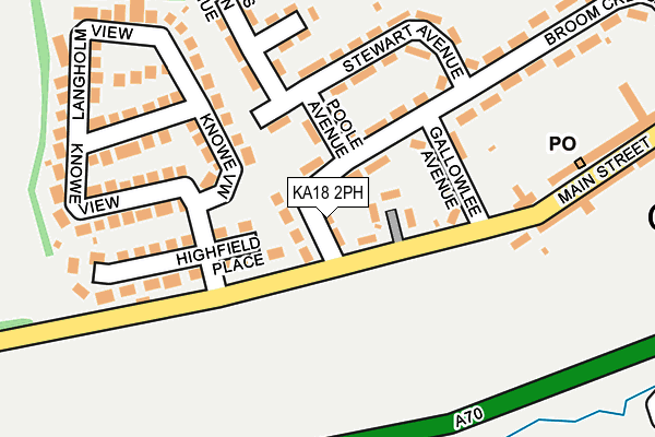 KA18 2PH map - OS OpenMap – Local (Ordnance Survey)