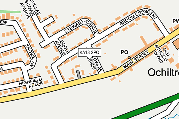 KA18 2PQ map - OS OpenMap – Local (Ordnance Survey)