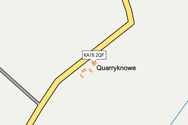 KA18 2QF map - OS OpenMap – Local (Ordnance Survey)