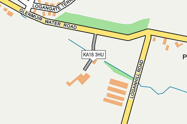 KA18 3HU map - OS OpenMap – Local (Ordnance Survey)