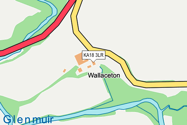 KA18 3LR map - OS OpenMap – Local (Ordnance Survey)