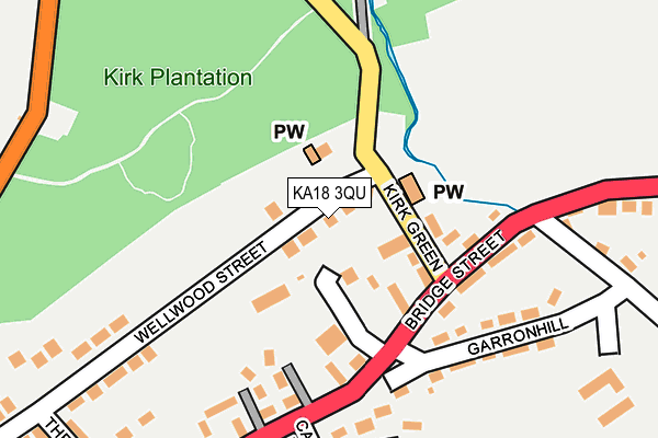 KA18 3QU map - OS OpenMap – Local (Ordnance Survey)