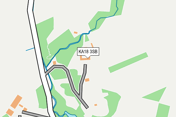 KA18 3SB map - OS OpenMap – Local (Ordnance Survey)