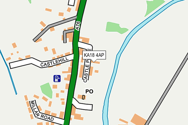 KA18 4AP map - OS OpenMap – Local (Ordnance Survey)