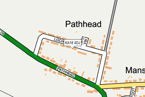 KA18 4DJ map - OS OpenMap – Local (Ordnance Survey)