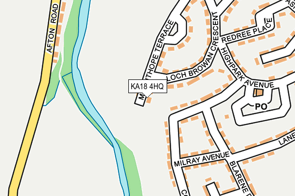 KA18 4HQ map - OS OpenMap – Local (Ordnance Survey)