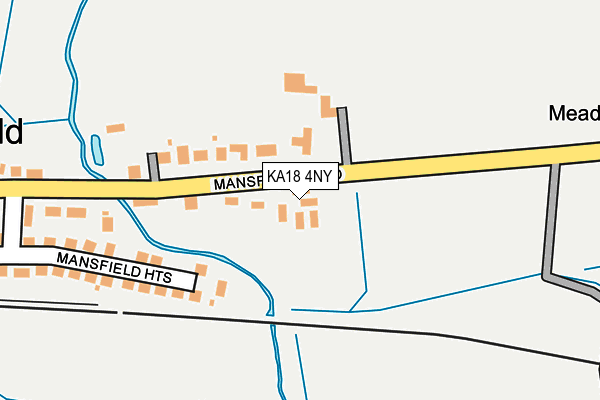 KA18 4NY map - OS OpenMap – Local (Ordnance Survey)