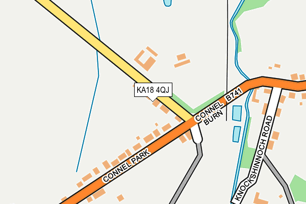 KA18 4QJ map - OS OpenMap – Local (Ordnance Survey)