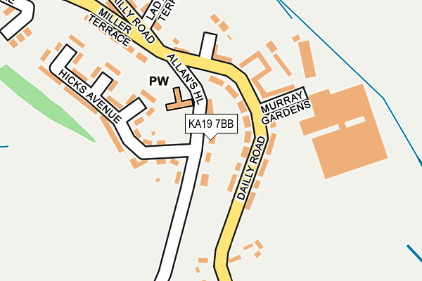 KA19 7BB map - OS OpenMap – Local (Ordnance Survey)