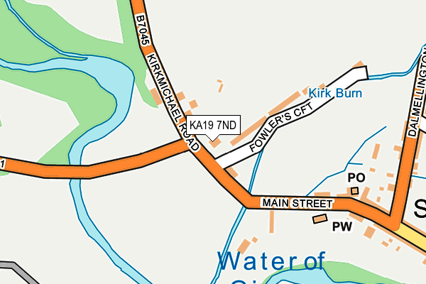 KA19 7ND map - OS OpenMap – Local (Ordnance Survey)