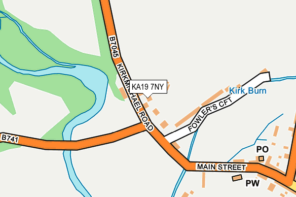 KA19 7NY map - OS OpenMap – Local (Ordnance Survey)