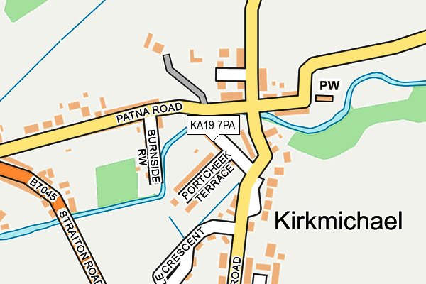 KA19 7PA map - OS OpenMap – Local (Ordnance Survey)