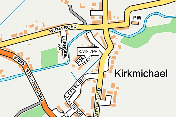KA19 7PB map - OS OpenMap – Local (Ordnance Survey)