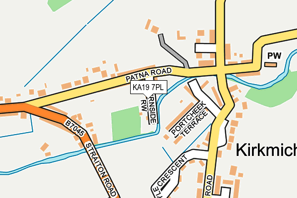 KA19 7PL map - OS OpenMap – Local (Ordnance Survey)