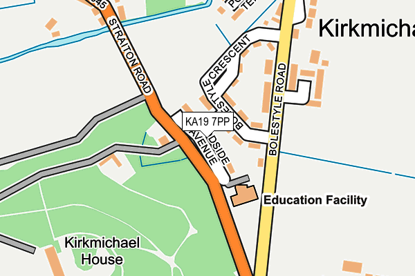 KA19 7PP map - OS OpenMap – Local (Ordnance Survey)