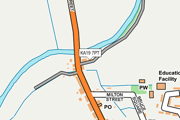 KA19 7PT map - OS OpenMap – Local (Ordnance Survey)