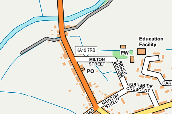 KA19 7RB map - OS OpenMap – Local (Ordnance Survey)