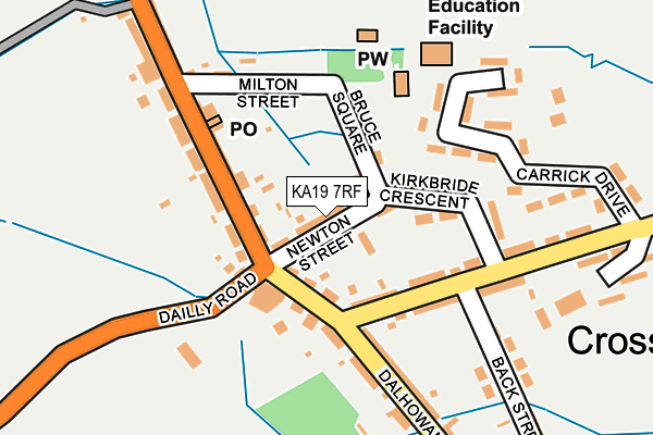 KA19 7RF map - OS OpenMap – Local (Ordnance Survey)