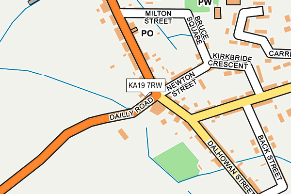 KA19 7RW map - OS OpenMap – Local (Ordnance Survey)