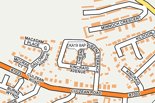 KA19 8AP map - OS OpenMap – Local (Ordnance Survey)
