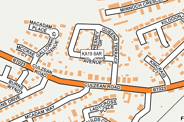 KA19 8AR map - OS OpenMap – Local (Ordnance Survey)