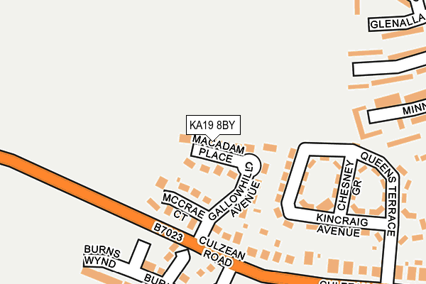 KA19 8BY map - OS OpenMap – Local (Ordnance Survey)