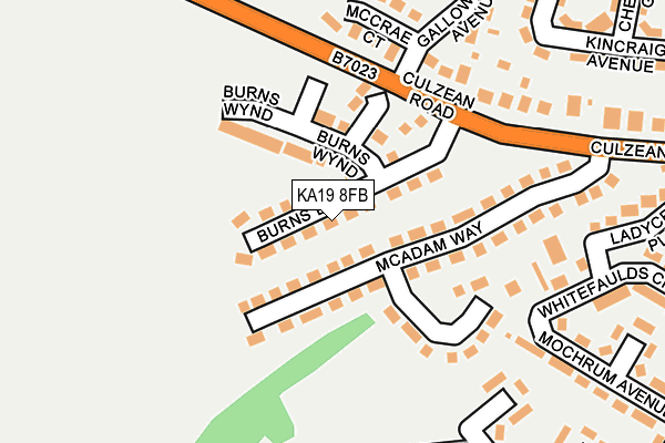 KA19 8FB map - OS OpenMap – Local (Ordnance Survey)