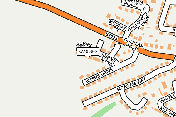 KA19 8FG map - OS OpenMap – Local (Ordnance Survey)