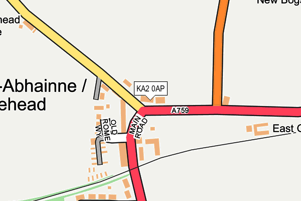 KA2 0AP map - OS OpenMap – Local (Ordnance Survey)