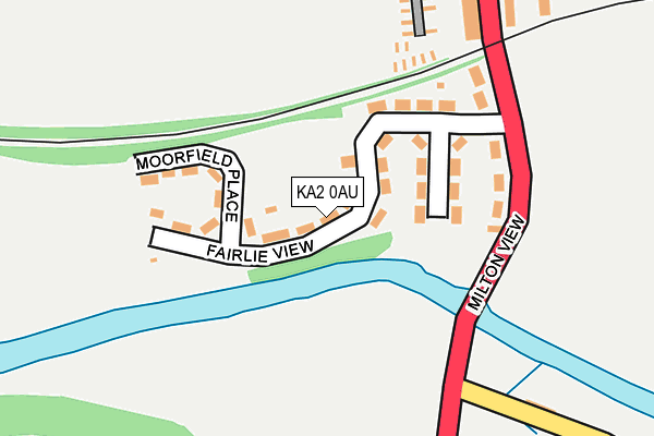 KA2 0AU map - OS OpenMap – Local (Ordnance Survey)