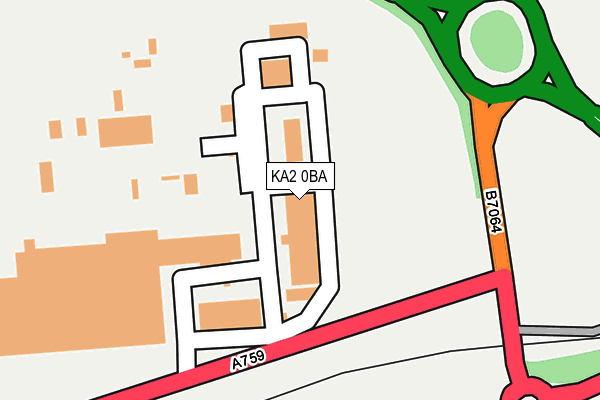 KA2 0BA map - OS OpenMap – Local (Ordnance Survey)