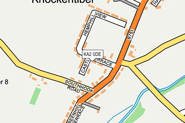 KA2 0DE map - OS OpenMap – Local (Ordnance Survey)
