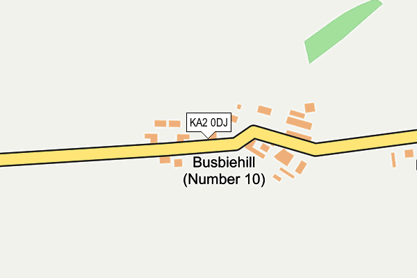 KA2 0DJ map - OS OpenMap – Local (Ordnance Survey)
