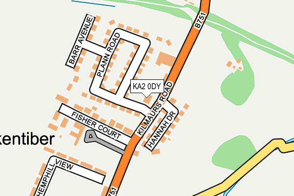 KA2 0DY map - OS OpenMap – Local (Ordnance Survey)