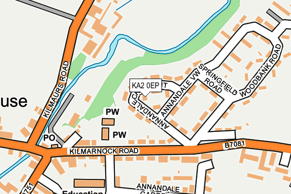 KA2 0EP map - OS OpenMap – Local (Ordnance Survey)