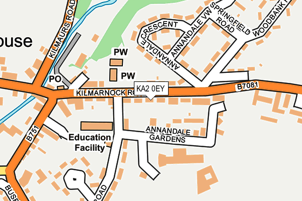 KA2 0EY map - OS OpenMap – Local (Ordnance Survey)