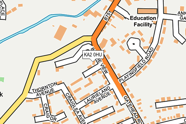 KA2 0HU map - OS OpenMap – Local (Ordnance Survey)