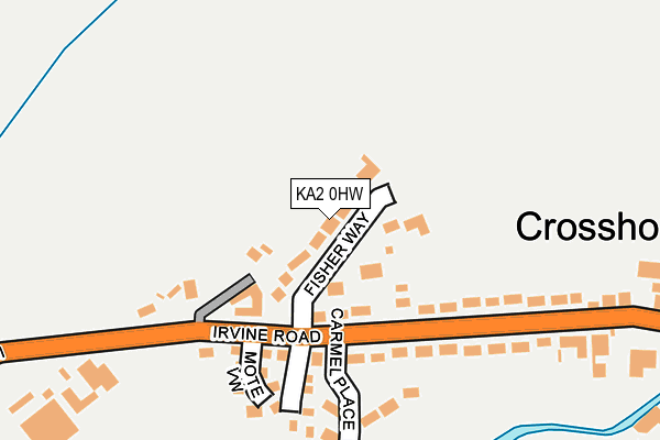 KA2 0HW map - OS OpenMap – Local (Ordnance Survey)
