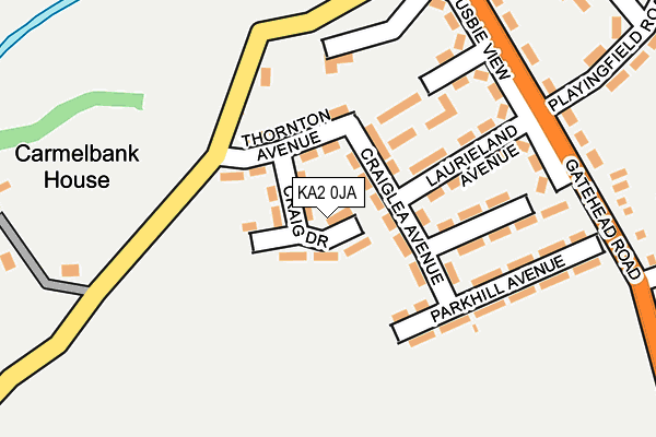 KA2 0JA map - OS OpenMap – Local (Ordnance Survey)