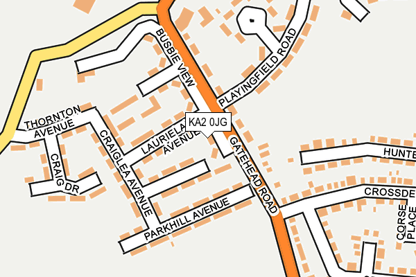 KA2 0JG map - OS OpenMap – Local (Ordnance Survey)